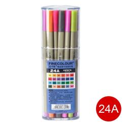 法卡勒 300手绘勾线笔水溶描图笔彩色针管水彩笔0.3mm 24色A