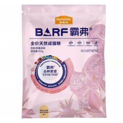 麦富迪 barf霸弗猫粮添加主食冻干营养全价天然成幼猫粮 Barf天然鸡肉成猫试吃装100g