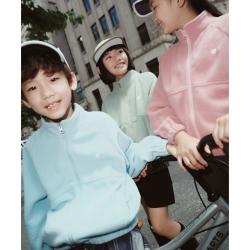 gxg.kids GXG童装春秋儿童外套中大童亲子摇粒绒立领拉链外套
