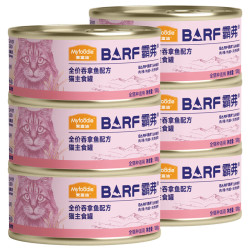 麦富迪 猫罐头barf霸弗鲜肉主食罐头成猫猫咪零食湿粮 吞拿鱼味100g*6罐（成猫）