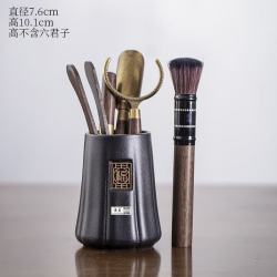 景盏 茶具礼品木茶道6君子六君子茶具配件