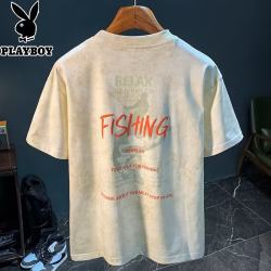 PLAYBOY t恤美式宽松短袖男重磅潮流印花2026夏季上衣体恤休闲半袖衣服
