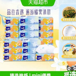 得宝 橘雾清晨香加厚抽纸S码4层80抽*20包