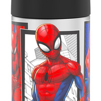 THERMOS 膳魔师 儿童不锈钢保冷吸管水杯 355ml 蜘蛛侠款 送儿童礼物