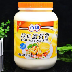 百利 蛋黄酱3升桶装蔬菜水果寿司汉堡三明治料理沙拉酱
