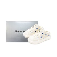 KAALIXTO 织花蓝调 男女同款厚底半拖懒人鞋 KSH260414