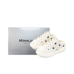 KAALIXTO 织花蓝调 男女同款厚底半拖懒人鞋 KSH260414