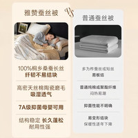 雅赞 100%桑蚕丝长丝 红裳秋冬款 48*74cm枕套一对 婴儿被套