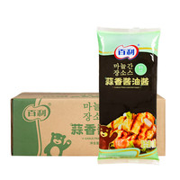 百利 蒜香酱油酱1kg*12袋 韩式炸鸡蘸裹酱蒜香炸鸡酱商用整箱 百利蒜香酱油酱1kg*12袋