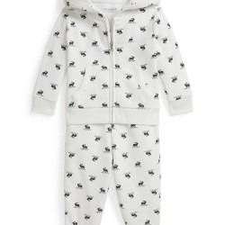 RALPH LAUREN Baby Boys Elk Fleece Full-Zip Hoodie & Pant Set