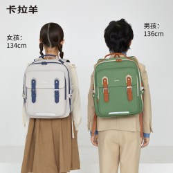 卡拉羊 小学生云朵书包女大容量轻便6维防下坠减负双肩包男中学生