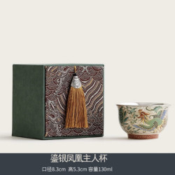 景盏 情侣鎏银主人杯