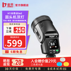 金贝 H1 圆头led机顶闪光灯