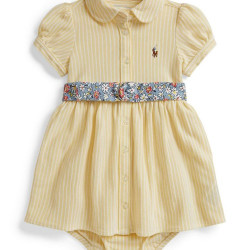 RALPH LAUREN 幼童款条纹连衣裙