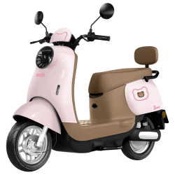 新蕾 72V复古踏板电摩 NFC互联 欣欣粉+靠背版 0.1裸车
