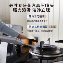 Bissell 小蒸宝3791Z高温蒸汽清洗机厨卫硬面去油污全屋软硬表面清洁