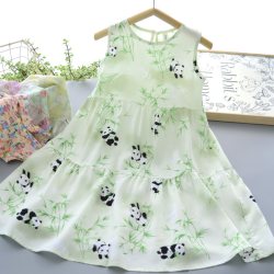 洋气童装2026夏款儿童女童绵绸背心裙子宝宝中大童碎花公主连衣裙