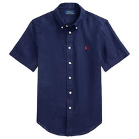 RALPH LAUREN Boys 8-20 Linen Short Sleeve Shirt