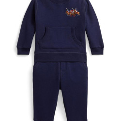 RALPH LAUREN Baby Boys Triple-Pony Fleece Sweatshirt & Pant Set