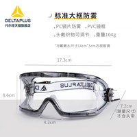 移动端：DELTAPLUS 101104 防沙风透明护目镜