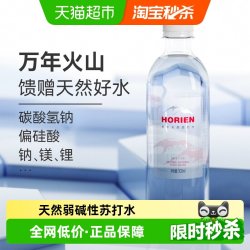 活力恩 弱碱性苏打水 500ML*12瓶