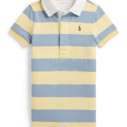 RALPH LAUREN Baby Boy Striped Cotton Rugby Shortall