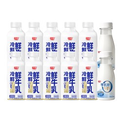 光明 冷鲜鲜牛乳200ml*10瓶+0乳糖牛奶200ml*2瓶