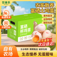 饮食乐 富硒鲜鸡蛋40枚4斤