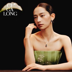 CIGALONG 龙梓嘉福禄生花和田玉项链
