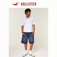 HOLLISTER 美式抓绒LOGO宽松五分运动短裤26夏秋新款男装328-6173 海军蓝 XS (170/70A)