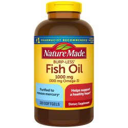 Nature Made 深海鱼油软胶囊 1000mg 无腥味 Omega-3 护心 320粒