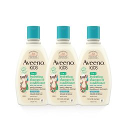 Aveeno 艾惟诺 儿童燕麦精华洗发护发露 无泪配方保湿温和清洁 354ml 3瓶装