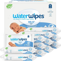 WaterWipes 婴儿湿巾 99.9%纯净水配方 低敏无香型 新生儿敏感肌专用 720片装(60片*12包) 植物基无酒精 湿纸巾