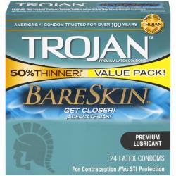 TROJAN 超薄避孕套 天然乳胶润滑型 24只装 成人情趣用品
