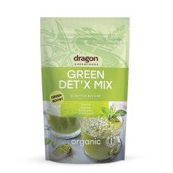Green Det'x 混合螺旋藻、小球藻、大麦草和小麦草。100% 有机,不含麸质,纯素 - 200 克