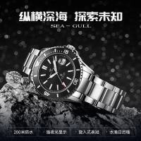 海鸥 海洋系列 44毫米自动上链腕表 816.523 黑盘 情人节礼物