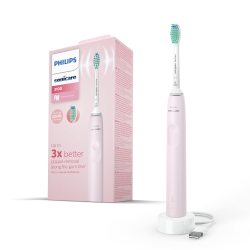Philips 飞利浦 电动牙刷，3100 系列，声波技术，QuadPacer，SmarTimer，HX3671/11，粉色