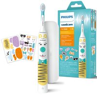 Philips 飞利浦 Sonicare 儿童电动牙刷 - Design a Pet版电动牙刷 配有儿童宠物主题贴纸、纤薄旅行盒和 USB 充电器（型号 HX3603/01）