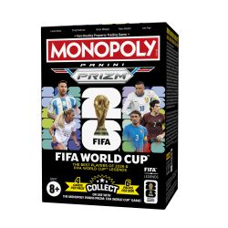 Monopoly Panini Prizm: FIFA 世界杯交易卡助推盒 | 当前明星和国际足联世界杯传奇 | 送给足球迷的礼物