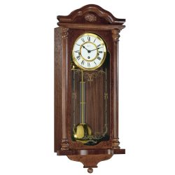 Hermle Uhrenmanufaktur 木制挂钟,棕色,67 x 29 x 14.5 厘米