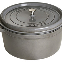 STAUB 珐宝 圆形铸铁炖锅/砂锅 34cm,12.6升,石墨灰