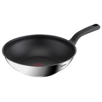 Tefal 特福 Comfort Max不锈钢不粘锅,28厘米-银色