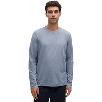 lululemon LM3ES2S 芯吸速干 杂色绿洲蓝 XS 男士长袖针织衫