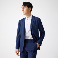 Hodo 60羊毛西服男款简约修身上班结婚礼服单西服