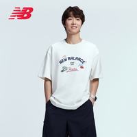 new balance NB官方夏季26新款男款潮流舒适运动休闲圆领短袖T恤 白色MT6295VX L