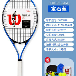 威尔胜 TOURSLAM WRT3288 新款网球拍单人带线回弹初学者自练套装