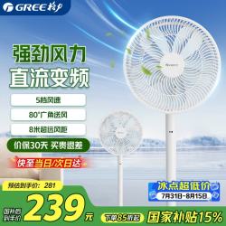 格力 落地扇家用直流变频低燥轻音省电智能遥控6档七叶 FSZ-30X70Bg5