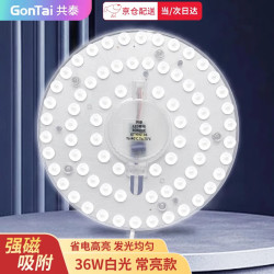共泰 LED吸顶灯灯芯改造灯板 圆形节能吸顶灯光源模组 免打孔 磁铁吸附 36W 白光