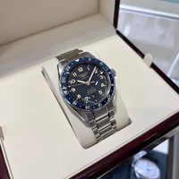 LONGINES 先行者系列 男士机械表 L3.812.4.93.6 蓝盘钢带42mm
