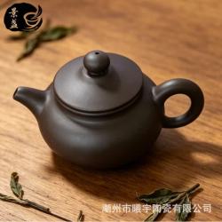 景盏 朱泥棕色宫灯200ml